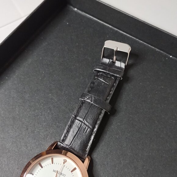 Black And Rose Gold Tone Mreurio Watch - Picture 2 of 11